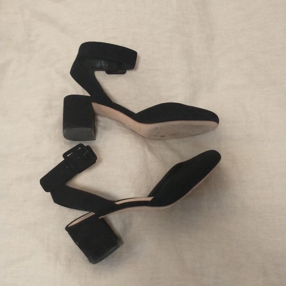 Loeffler Randall suede leather d'orsay pumps